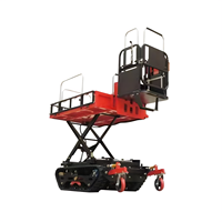 Plateforme aérienne compacte motorisée pour vergers |   Élévateur télescopique pour la cueillette des fruits |   Machine de levage agricole facile à utiliser