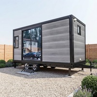 Maison conteneur de luxe extensible et écologique, hôtel, glamping, Airbnb, resort, maison préfabriquée pliable, maison modulaire, remorque portable