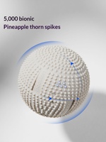 Balle de massage en gel de silice Wellshow 3-en-1, design demi-sphère fixe, universelle pour le corps entier