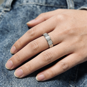 Ringe aus Titanstahl, farbbeständig, mit gravierten Koranversen, Friedensring, von Allah gesegnet - Product Image 6