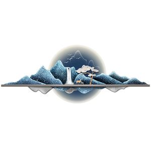 <strong>Factory</strong> Direct Selling Decorative Painting Landscape Aisle LED Crystal Porcelain Uv Printing <strong>Abstract</strong> Painting Home Wall Decor - Product Image 1