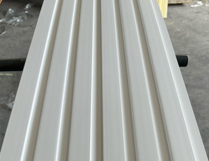 Panneau mural extérieur moderne en composite bois-plastique, écologique, imperméable, ignifuge, avec design de <span class=keywords><strong>façade</strong></span> à lattes - Product Image 5