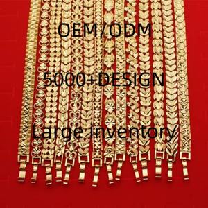 JXX Wholesale Gold Bracelet Women Jewelry 24k Gold Plated Brass Jewelry for Women Bracelet Button Watch Chain - Product Image 1