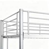 Estructura de Cama Alta Metálica Resistente KD, Literas de Hierro para Estudiantes Escolares