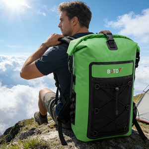 Zaino Impermeabile di Grande Capacità 35L con Chiusura Roll-Top, Stile alla Moda, con Cerniera per Kayak e Pagaia - Product Image 1