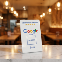 Google Review Card NFC NTAG 213 NTAG 215 Support en plastique pour Ins/Facebook/Yelp/Tripadvisor Restaurant