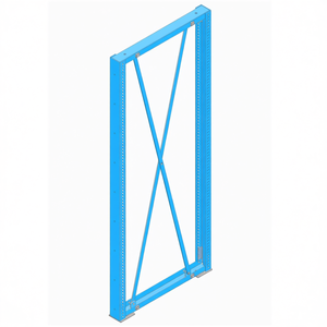 Panneau latéral Fami System Ar Series 900x3010 mm bleu RAL5012 pour supports - Product Image 3