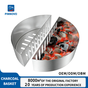 Panier à <span class=keywords><strong>charbon</strong></span> en acier robuste Pinniu compatible avec les grands grils à <span class=keywords><strong>charbon</strong></span> pour une gestion efficace du combustible - Product Image 1