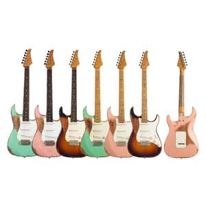 <span class=keywords><strong>Guitarra</strong></span> Eléctrica EART, <span class=keywords><strong>Vintage</strong></span>-VS60H(M), Acabado Satinado Heavy Relic, Puente de Trémolo Sincronizado de 6 Puntos - Product Image 1