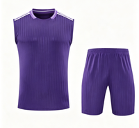 Ensemble de maillot d'entraînement sans manches en polyester à séchage rapide, motif graffiti abstrait, pour jeunes et adultes, personnalisable avec nom et logo