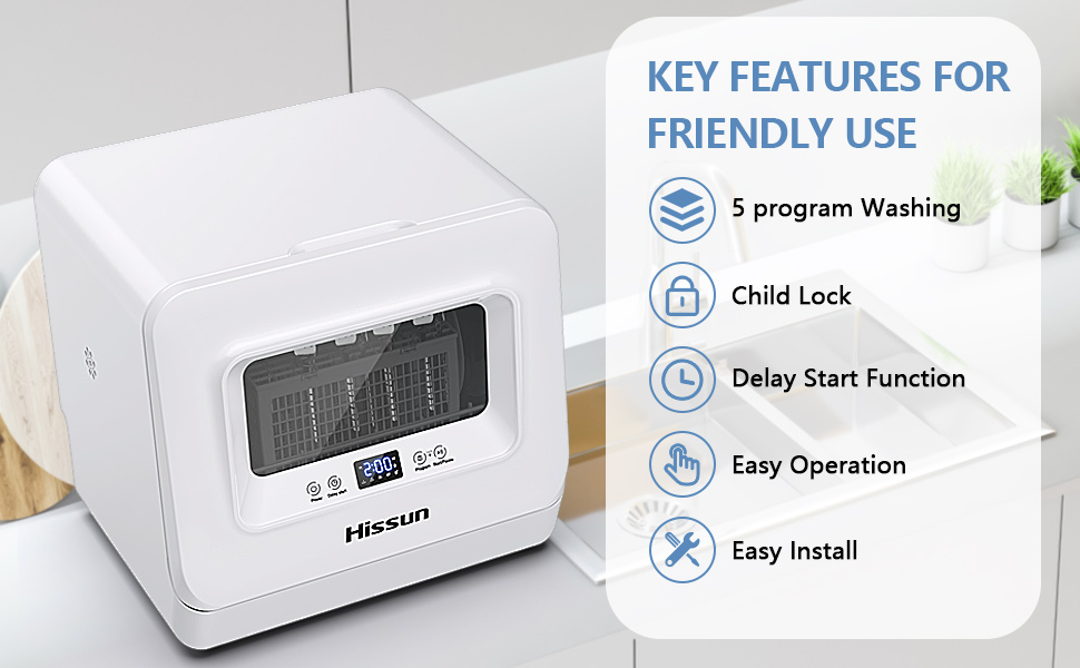 Hissun Compact Dishwasher Static Pulse Electrical Ltd.