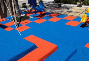 Cao cấp đàn hồi cao su EPDM thân thiện với môi hạt cao su mulch chạy theo dõi thể thao bề mặt của sân chơi trẻ em cắt 1-4mm - Product Image 2