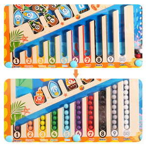 Jouet éducatif Montessori personnalisé en bois, labyrinthe magnétique alphabet pour l'apprentissage de l'<span class=keywords><strong>orthographe</strong></span> préscolaire - Product Image 3