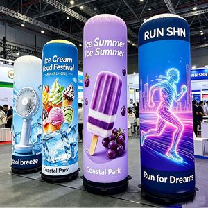 Corporate Identity Portable Lightweight Marketing Display Professional Level Inflatable Waterproof Sun-Resistant Portable Column - Product Image 1