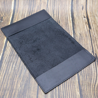 Couverture de carnet de notes promotionnel en cuir véritable noir, faite à la main, avec logo estampé Death Note, personnalisable pour le bureau