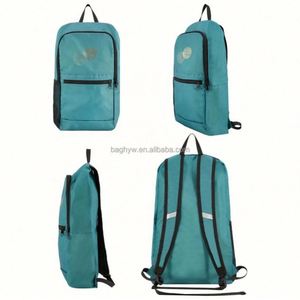 Summer Vintage Green Women's <b>Backpack</b> <b>Lightweight</b> Packable & Foldable Reflective Strip Zipper Closure for Hiking & Travel - Product Image 2