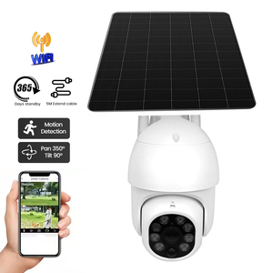 Vente en gros 360 degrés HD Wi-Fi CCTV <span class=keywords><strong>Caméra</strong></span> double sans fil à énergie solaire 5G IP66 étanche Résolution 3MP Carte SD pour une utilisation en <span class=keywords><strong>extérieur</strong></span> - Product Image 5