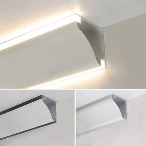 Canaux de <span class=keywords><strong>plafond</strong></span> en aluminium montés en surface sans soudure de haute qualité Éclairage LED Conceptions architecturales Profils de <span class=keywords><strong>plafond</strong></span> Moulures - Product Image 4