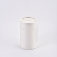Emballage de tube en papier recyclable Boîtes de cylindre en carton rondes vides imprimées sur mesure pour thé et bougie