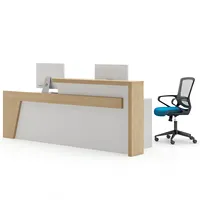 Gokeng standard size office front reception desk table Modern reception desk Hospital companies can customize the front desk