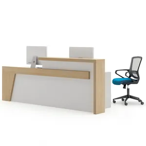 Gokeng standart boyut ofis ön resepsiyon masası Modern resepsiyon masası hastane şirketleri özelleştirebilirsiniz ön büro
