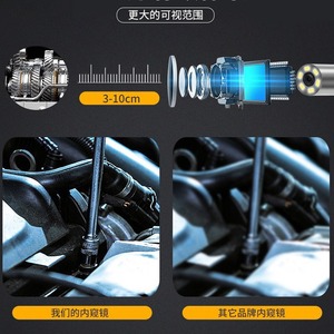 Industrial Endoscope 3.9mm Probe 1000mm Length With White Led Lighting For Automotive Pipeline Inspection Connect Phone - Product Image 4