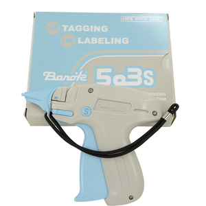 Pistolet à étiquettes standard Banok 503S en plastique ABS blanc, écologique, avec des épingles standard pour les jeans, les vêtements, les chaussures et les sacs - Product Image 4