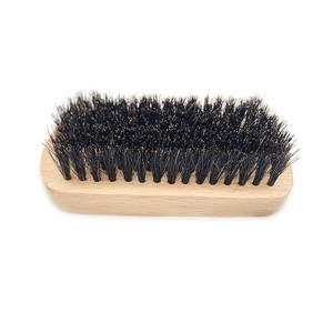 Cepillo de madera de haya para hombres, cepillo de cerdas de jabalí, bigote y barba, peine para el pelo Facial, cepillo para barba jabali - Product Image 2