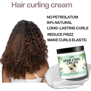Crema para realzar rizos de marca privada, fórmula con aceite de coco de fijación fuerte para cabello rizado definido con hidratación intensa y control del encrespamiento - Product Image 2