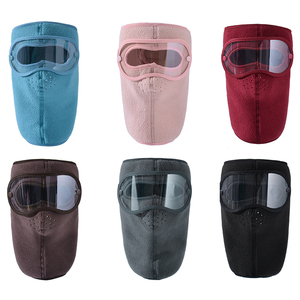 قناع تزلج دافئ شتوي مقاوم للرياح لركوب الدراجات النارية من الصوف بالكامل مع واقي للعين - Product Image 6