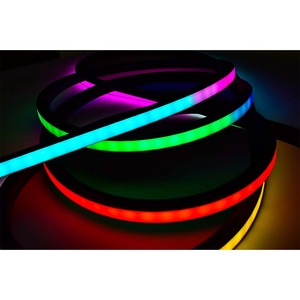 <span class=keywords><strong>Tira</strong></span> flexible de luces de neón direccionable, <span class=keywords><strong>tira</strong></span> de luces de color negro completo <span class=keywords><strong>RGB</strong></span> WS2811 5m DC24v 60 <span class=keywords><strong>led</strong></span>/m smd 5050 <span class=keywords><strong>RGB</strong></span> - Product Image 1