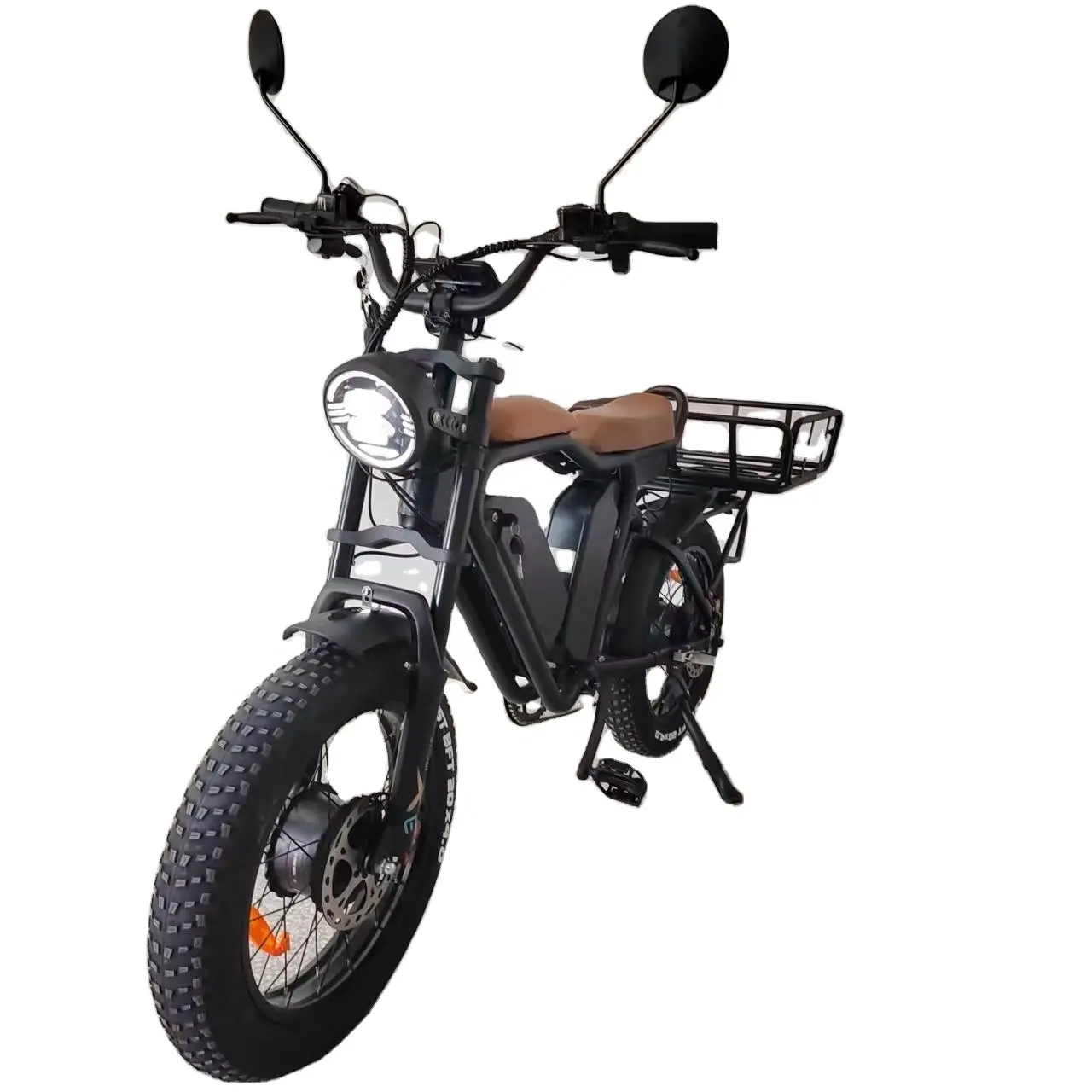 Cargo Fat Bike Electric Dual Motor 2000W 44 Ah 48v 55kmh Full Suspension Oil Brake long range Fast Delivery ELECTRIC CARGO BIKE