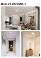 Spots encastrés LED orientables 8W 10W pour plafond, inclinaison 36 degrés, intensité variable, modernes, IP44, aluminium