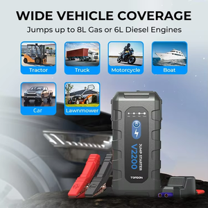 TOPDON V2200 2200A 12V Arrancador de Coches Portátil, Kit de Emergencia, Batería Externa, Potenciador de Arranque Profesional V2200 Jump S - Product Image 6