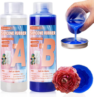 Kit de fabrication de moules en silicone alimentaire 1:1, silicone liquide pour la fabrication de moules en résine, bougies, savons, chocolats