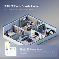 Contrôleur LED musical PWM CCT 2 canaux SP632E DC5-24V avec variateur APP, télécommande RF, synchronisation musicale multi-modes, garantie 5 ans, facile à utiliser