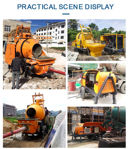 เครื่องผสมคอนกรีตดีเซลปั๊มรถพ่วงเครื่องผสมคอนกรีตและปั๊ม - Product Image 5