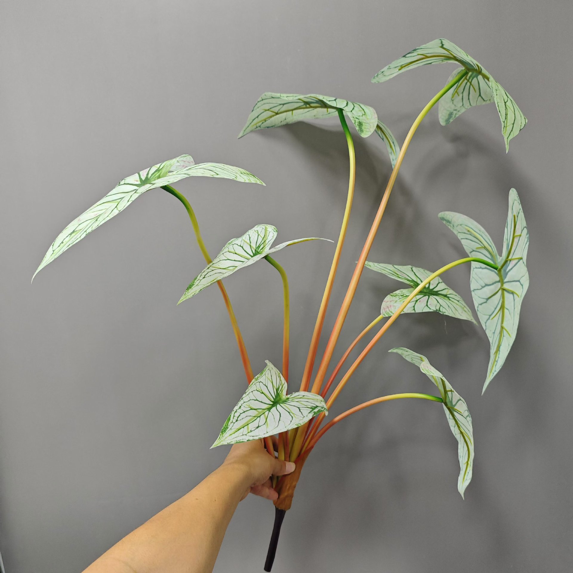 8 hojas 85cm carcasa gran Hada blanco verde