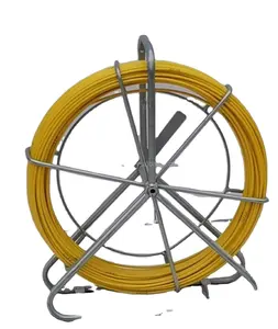 4.5mm 6mm 100m Tracebale Cooper Core Fiberglass Cable Duct Push Rodder For Underground Fiber Optical Cable Installation