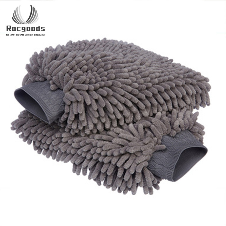 Низкая цена для сушки перчатки для мойки автомобилей 20x28 см Авто из микрофибры без царапин синели Автомойка рукавицей 130 грамм