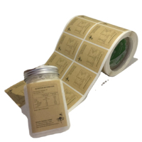 Étiquette alimentaire personnalisée, autocollant imperméable en BOPP PVC, rouleau d'autocollants pour l'emballage, étiquettes de parfum, impression de marque personnalisée