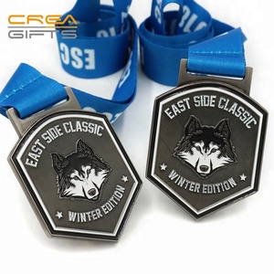 De 3d Lobo Totem logro militar medalla - Product Image 1