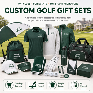 Kit de Evento de Golf de Verano con Logotipo Personalizado, Incluye Toalla, Pelotas de Golf, Botella de Agua, Camiseta Polo, Paraguas y Bolsa de Regalo para Promocionar la Marca Empresarial - Product Image 5