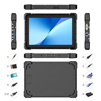 OEM tablet komputer sidik jari, perangkat Pc biometrik layar industri Android profesional tahan air 10.1 "5g Wifi, tablet komputer sidik jari kasar