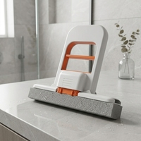 Serpillère de bureau mini, durable, légère, en éponge, auto-essoreuse, pliable, haute absorption, outil de nettoyage domestique pour la cuisine
