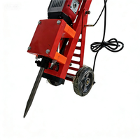 Outil de nettoyage de sol industriel électrique 220V en alliage d'acier, pelle à racclamer, couteau à bois, moteur 2500W, 500