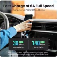Câble Type C UGREEN avec conception à ressorts extensibles, USB A vers USB C, charge rapide 6A pour Huawei Honor Xiaomi