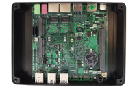 Mini PC EGLOBAL sin Ventilador, Computadora Comercial con Intel Celeron-J3160, DDR3L, SSD MSATA, Win10, 2HD, 6USB, 2RJ45 Gigabit LAN, BIOS Linux