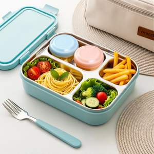 Lot de 6 récipients à vinaigrette avec couvercles Petits récipients à condiments avec lignes graduées Petits récipients à sauce pour boîte à lunch - Product Image 4