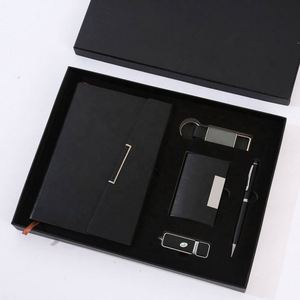 Set de Regalo Ejecutivo de Cuero PU de Marca Personalizada Premium, Cuaderno con Serigrafía, Llavero USB, Regalos con Diseños Diversos - Product Image 4